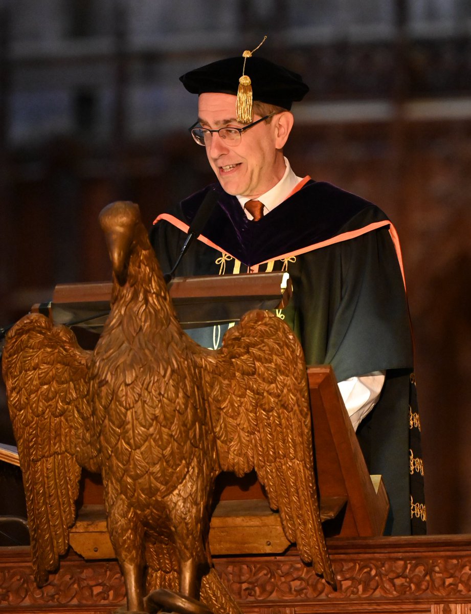 "... as you prepare to make the transition from students to alumni, I hope that Princeton’s commitment to service will continue to shape your lives." President Eisgruber addresses the Great Class of 2025. #Princeton25