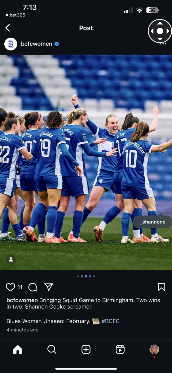 whoever runs Blues Women’s socials is shocking. I’ll take it tho😂😂😂 UP THE SHANNY C 💙
