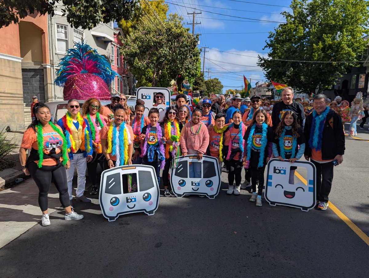 SFBART's tweet image. BART is at @carnavalsf !