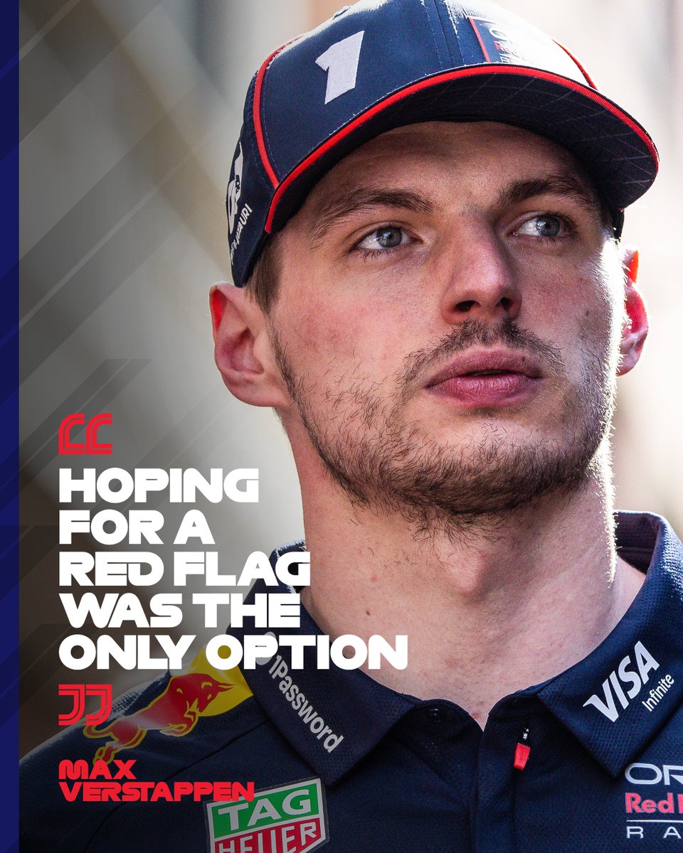 F1's tweet photo. He waited and waited, but the red flag never came for Max 

#F1 #MonacoGP https://t.co/gzfhSunsA7