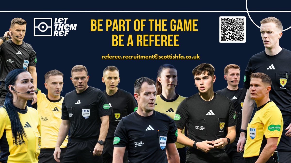 Buckie Thistle FC (@buckiethistle) on Twitter photo Looking for a new direction in football next season?
Stay part of the game, maintain your fitness & earn additional income by becoming a referee.
You can sit online course 24 hrs a day, 7 days a week here: scottishfa.thewhistle.academy or contact referee.recruitment@scottishfa.co.uk Looking for a new direction in football next season?
Stay part of the game, maintain your fitness & earn additional income by becoming a referee.
You can sit online course 24 hrs a day, 7 days a week here: scottishfa.thewhistle.academy or contact referee.recruitment@scottishfa.co.uk