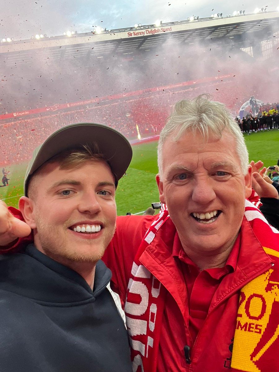 An amazing day spent with my Son at Anfield for the Premier League trophy presentation. Thinking of the 97, and my eldest brother, all of whom would have loved to have been there! YNWA