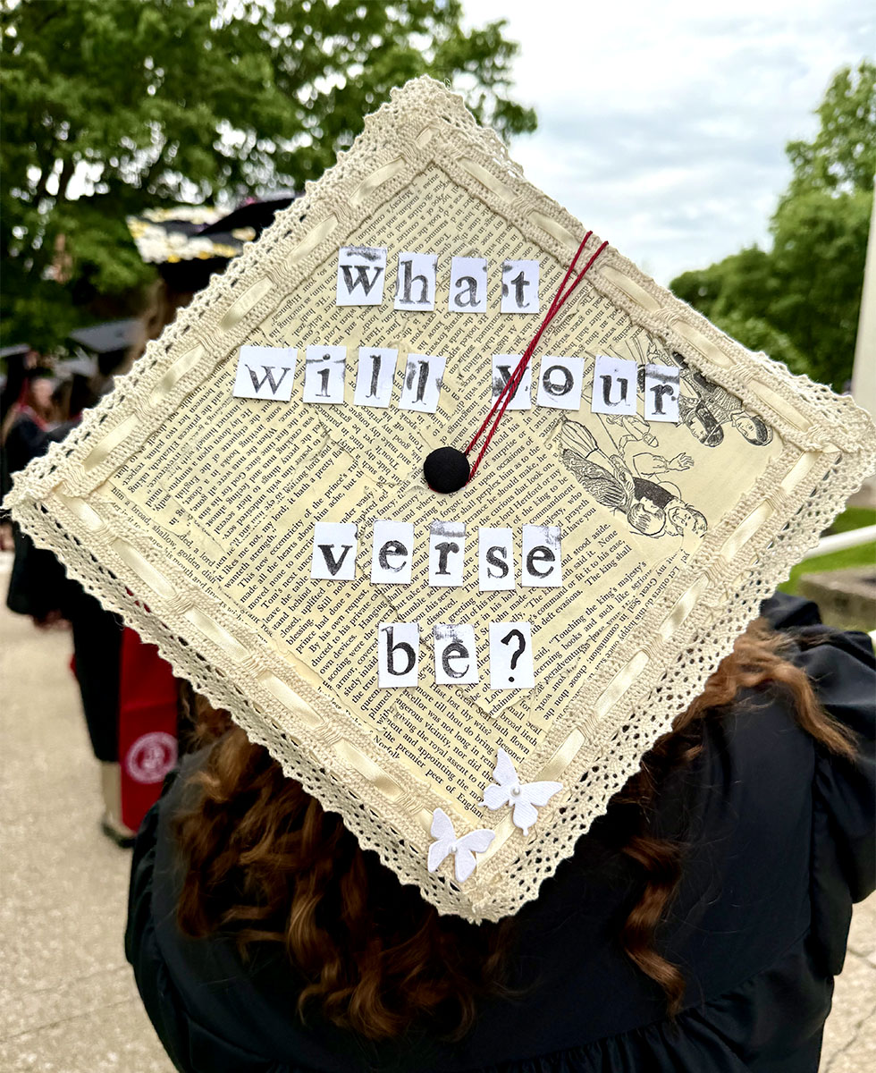 Transy's tweet photo. Check out these creative caps from yesterday's commencement. #TransyGrad #Transy2025 🎓 https://t.co/ebR4CR3Apm