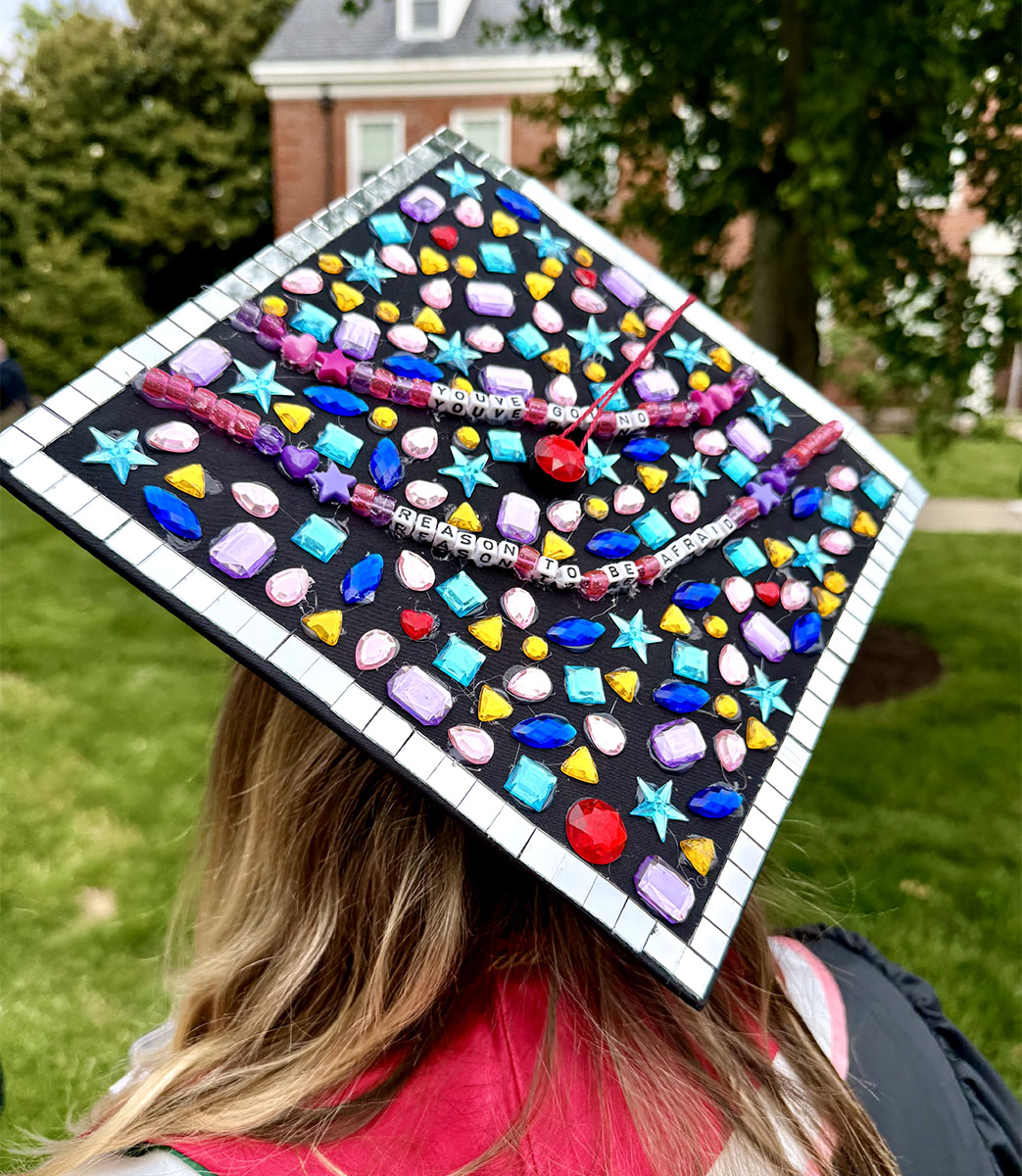 Transy's tweet photo. Check out these creative caps from yesterday's commencement. #TransyGrad #Transy2025 🎓 https://t.co/ebR4CR3Apm