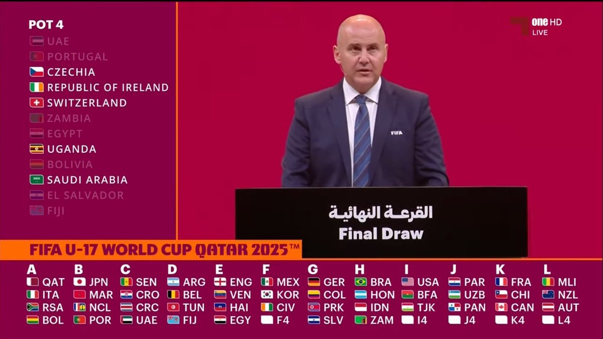 ✅️ RESMI: Timnas Indonesia akan tergabung ke dalam grup H di Piala Dunia U-17 2025 yang akan digelar di Qatar.

Grup H:
🇧🇷 Brazil
🇭🇳 Honduras
🇮🇩 Indonesia
🇿🇲 Zambia

Bismillah semoga Garuda Muda bisa terus berkembang dan melangkah sejauh mungkin! 🦅🇮🇩🔝