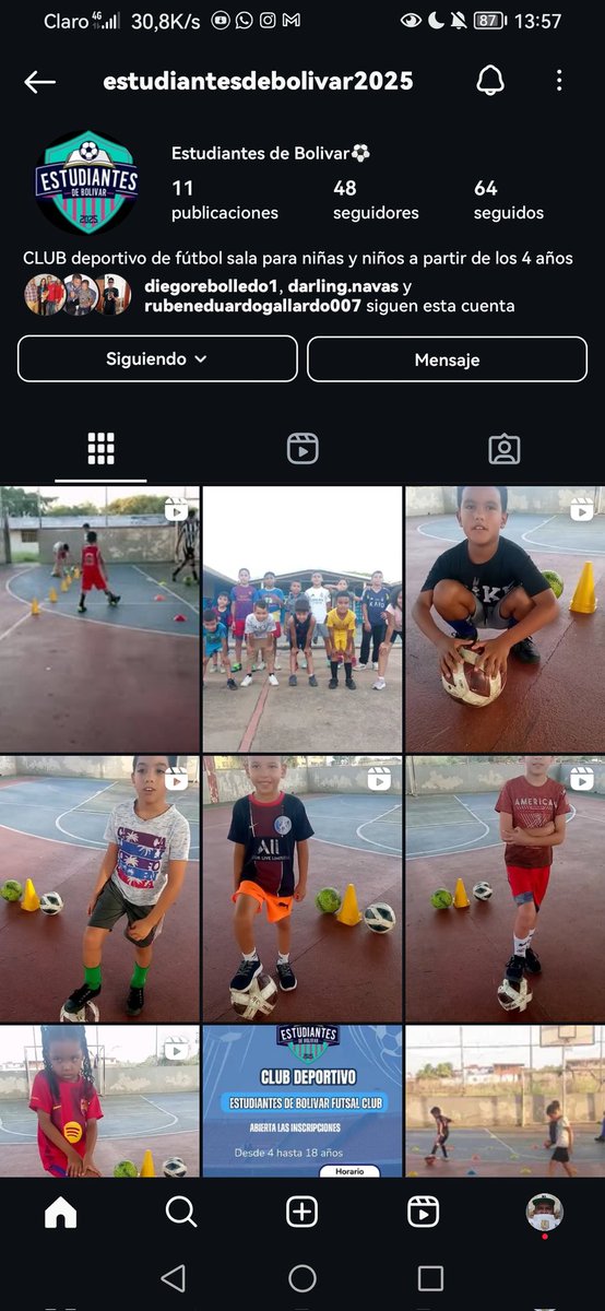 Ayúdenme siguiendo esta cuenta en Instagram por favor se trata de una escuelita de fútbol menor y requiere de apoyo, muchas gracias de antemano por acá les dejo el link 

instagram.com/estudiantesdeb…