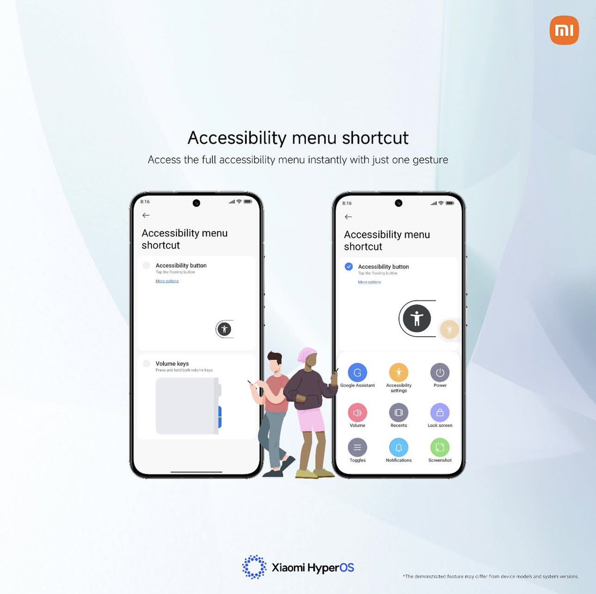 XiaomiNigeria's tweet image. Support is always within reach.
Pick and set up your accessibility menu shortcut for quick access during critical moments.

Accessibility &amp;gt;&amp;gt; Accessibility menu &amp;gt;&amp;gt; Accessibility menu shortcut

#XiaomiHyperOS #Accessibility #GAAD