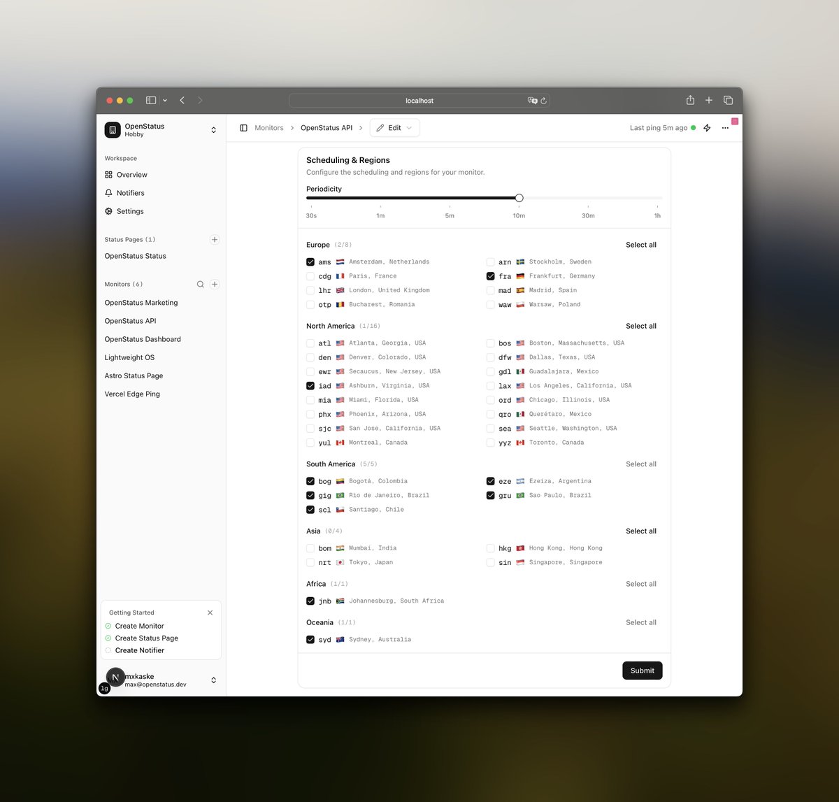 Just use checkboxes.