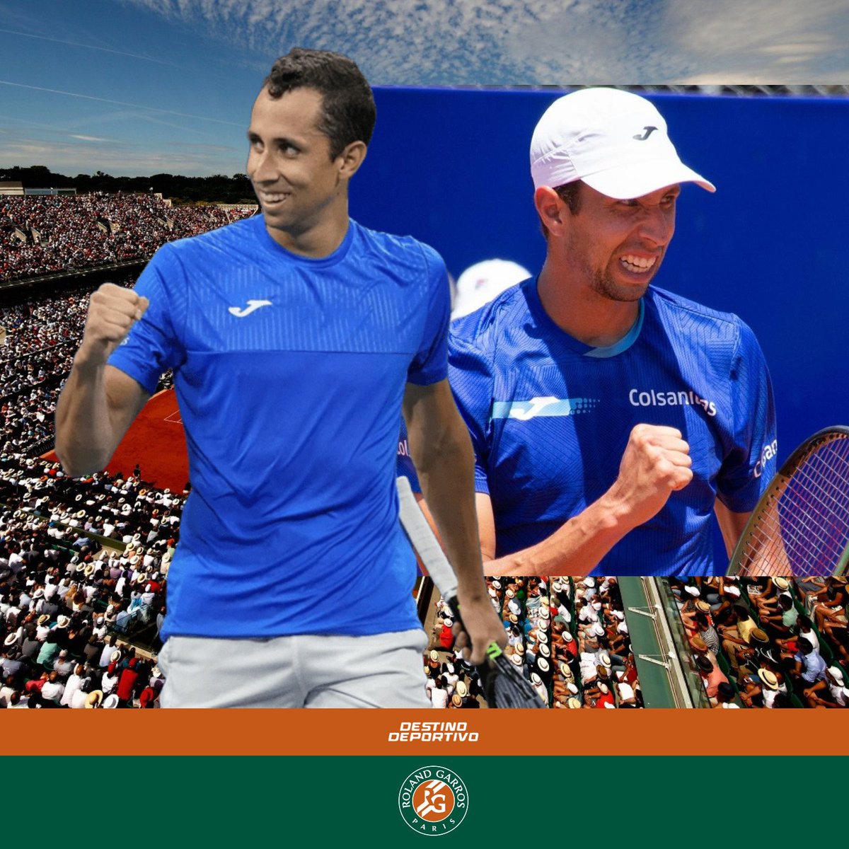 Luego de haber sido eliminado en la fase previa, Daniel Galán 🇨🇴 ingresó al cuadro principal de #RolandGarros como lucky loser. El tenista colombiano aprovechó la oportunidad y avanzó a la segunda ronda, derrotando a Valentin Royer 🇫🇷 (120º) por 7-6(6), 6-3, 3-6, 6-7(4) y 7-5 .