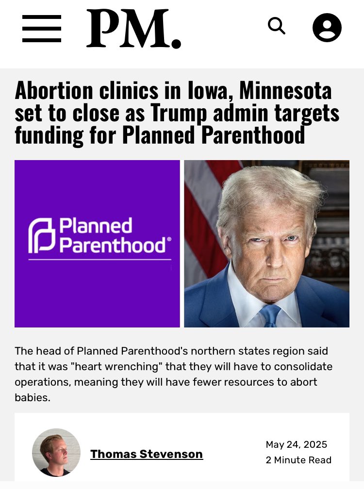 This is a good start, but we’re going to put Planned Parenthood out of business ENTIRELY!