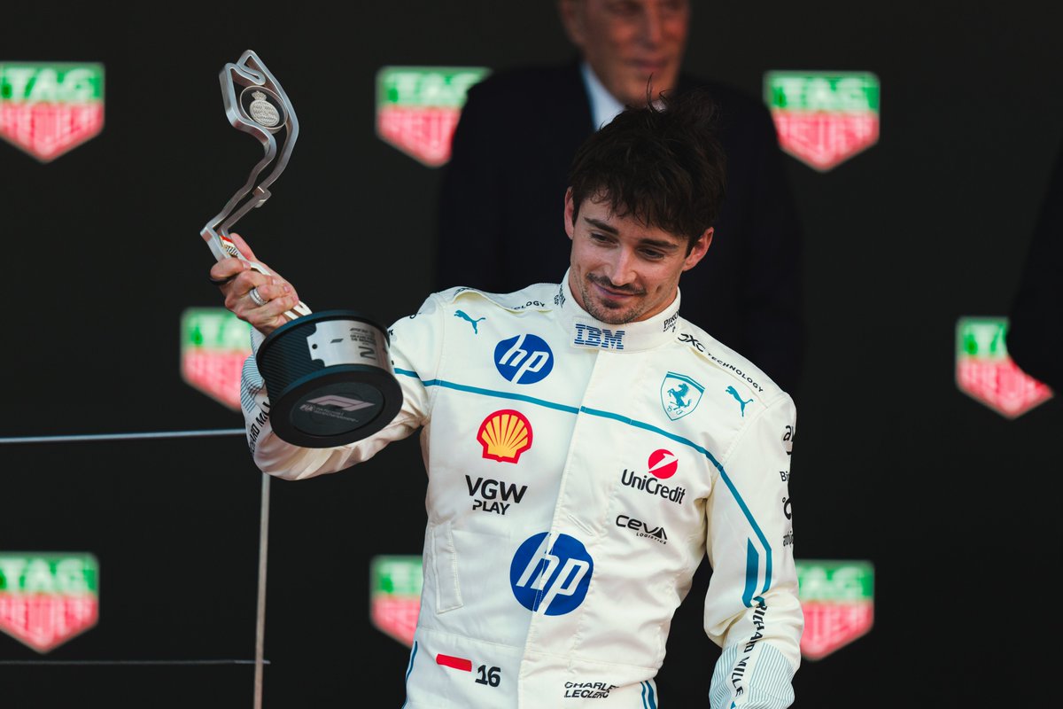 ScuderiaFerrari's tweet photo. Delivering some podium pics to your feed 🏆 https://t.co/YJRjJNQcR5