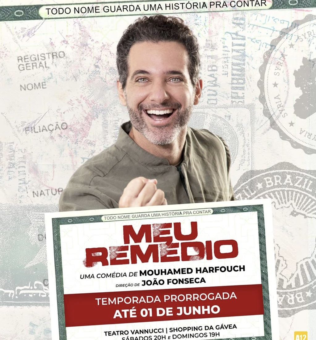 “Meu Remédio” transcorre de forma leve, bem humorada e ao mesmo tempo densa, emocionada e  profunda. Aborda o preconceito a culturas diferentes da nossa, mas afirma o orgulho e a honra de pertencer a elas. 
<a href="/MouhamedH/">Mouhamed Harfouch</a> Mouhamed Harfouch é um grande ator e desenvolve a obra sozinho