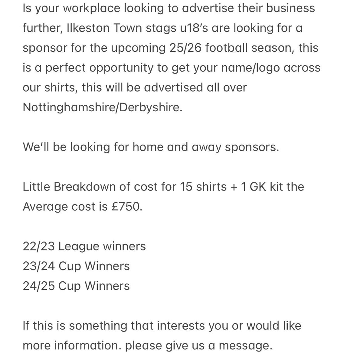 P0R7ER's tweet photo. #Sponsor #Ilkestontownstagsu18 #football https://t.co/aQqJPZ0hWn
