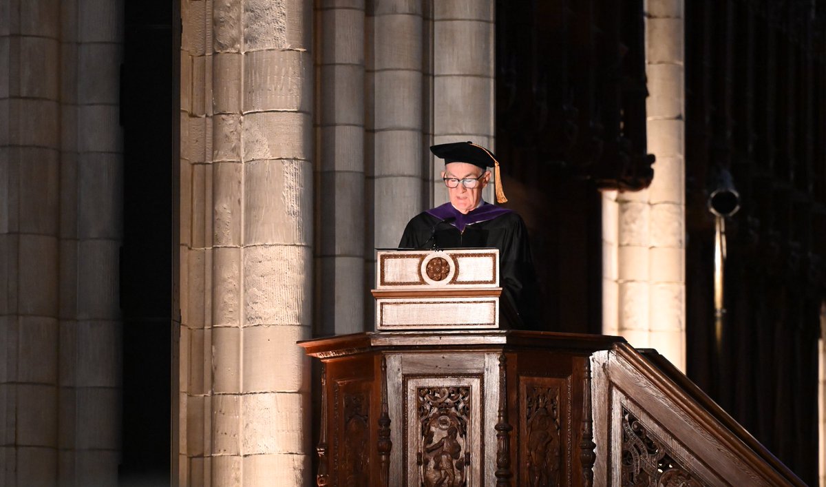 "Fifty years ago, almost to the day, I was sitting where you are now ... What I plan to do today is to share some things with you that I believe would have been useful for me to hear back then."

<a href="/federalreserve/">Federal Reserve</a> chair Jerome Powell '75 addresses the Great Class of 2025.