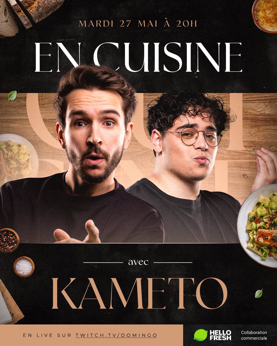 J’accueille le Kram dans ma cuisine Mardi soir 🤩