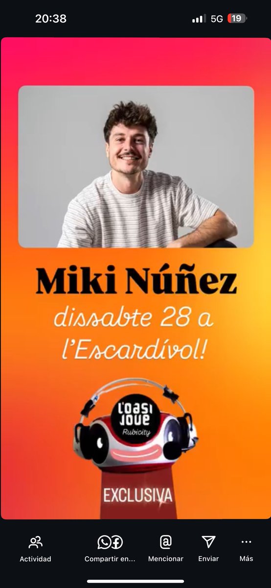 🥳 EXCLUSIVA!!! 🥳

Miki Núñez serà el plat fort de la Nit Golfa de la Festa Major de #Rubicity!