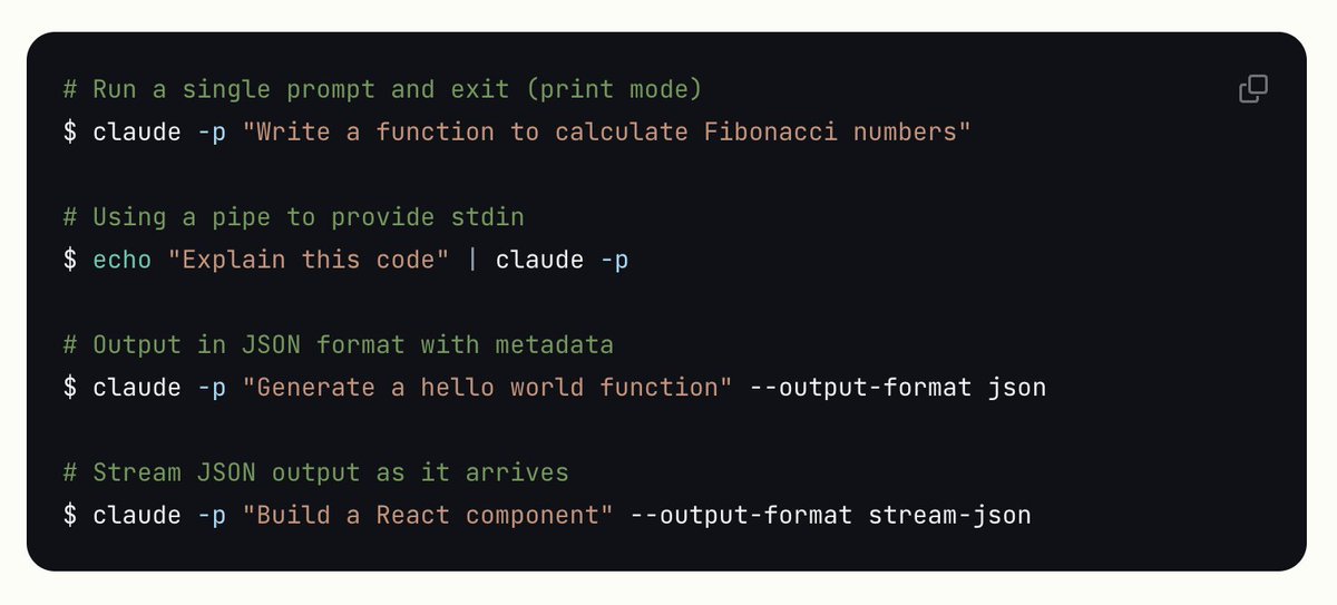 Claude Code SDK is a PERFECT example of 12-factor agents in action. They handed us the keys to the loop instead of having it be a black box owned by the `claude` CLI

Now all the best hackers I know are building their own bash pipelines and custom loops, dropping in `claude -p`