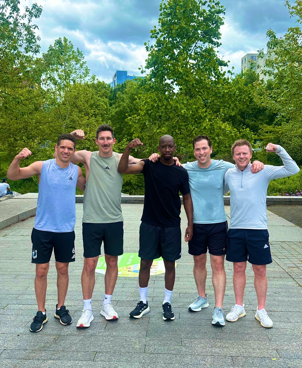 Kevin Egan (@kev_egan) on Twitter photo Clearly didn’t get the memo 💪🏼 or the conditioning 🥵
Brilliant fun with these four <a href="/MLS/">Major League Soccer</a> legends and top class fellas, before we head to our Apple TV studio 👊🏼 #MLS #MLS360 Clearly didn’t get the memo 💪🏼 or the conditioning 🥵
Brilliant fun with these four <a href="/MLS/">Major League Soccer</a> legends and top class fellas, before we head to our Apple TV studio 👊🏼 #MLS #MLS360