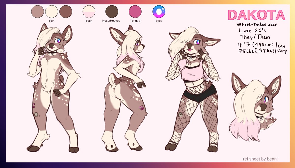 the deer is here!!

new ref for dakota, done by <a href="/beaniilol/">BEANII</a>!
