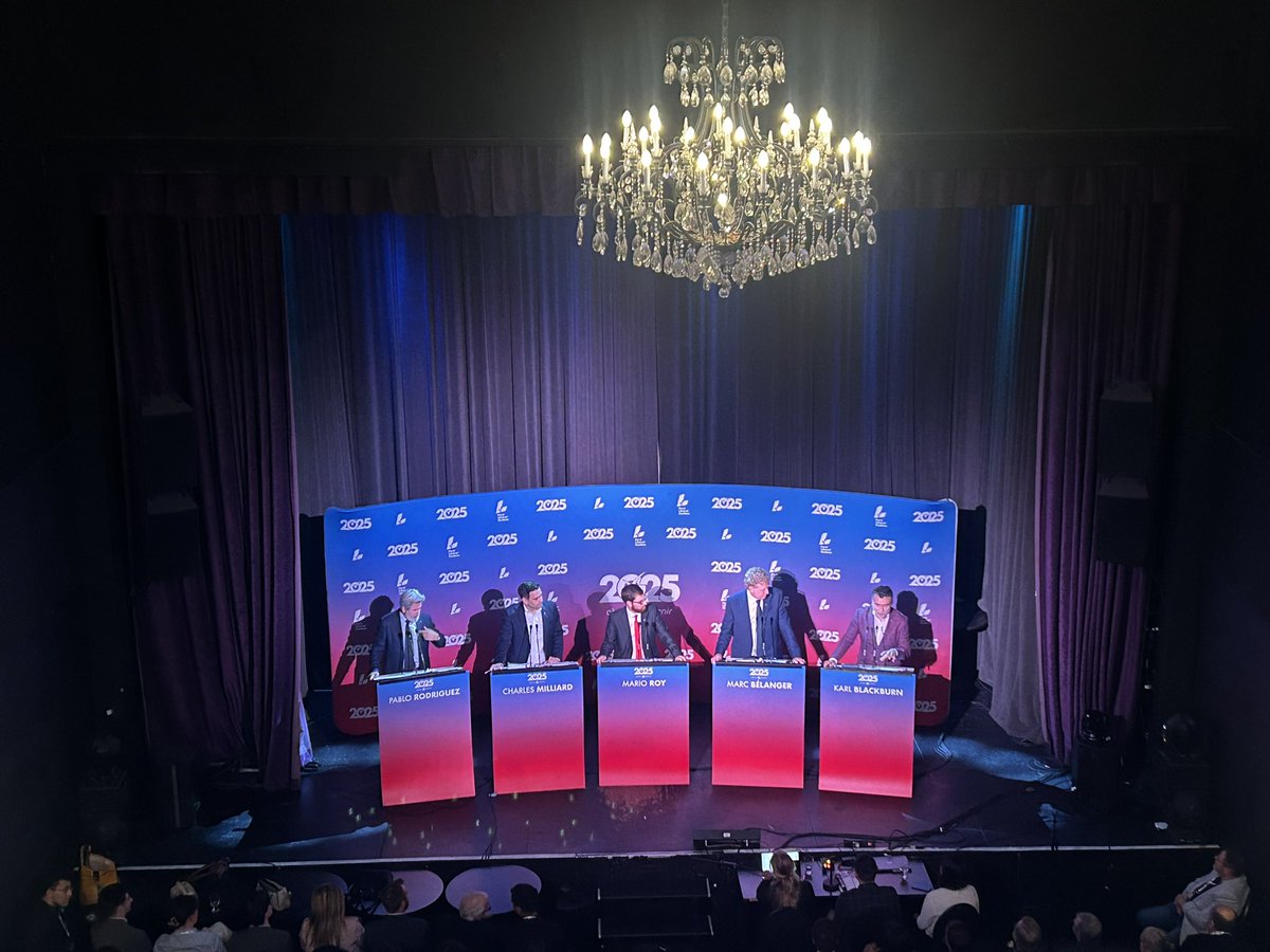 Eh oui, un autre débat du PLQ!

Dans cet avant-dernier affrontement avant la fin de la course, les cinq candidats à la chefferie se disputent le vote des jeunes, qui pèseront lourd à l’élection du prochain chef. Les libéraux de 25 ans et moins comptent pour le tiers des votes.
