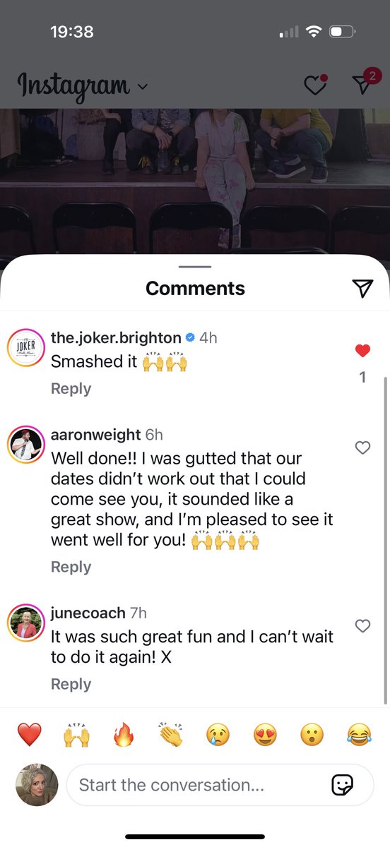 God I loved this show and I love my fellow performers just as much!
We had a sellout run for our debut Fringe! And look at the lovely comment the Joker left!

Who Killed The Plot will be back! Keep your eyes peeled 👀