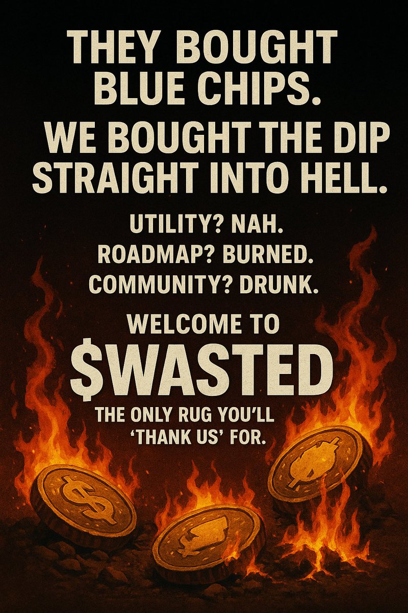 SixStarRugClub's tweet photo. Either way no regrets.

#WASTED #memecoinseason #rekt #getrugged #degensunite https://t.co/9Rv2SJsuXL