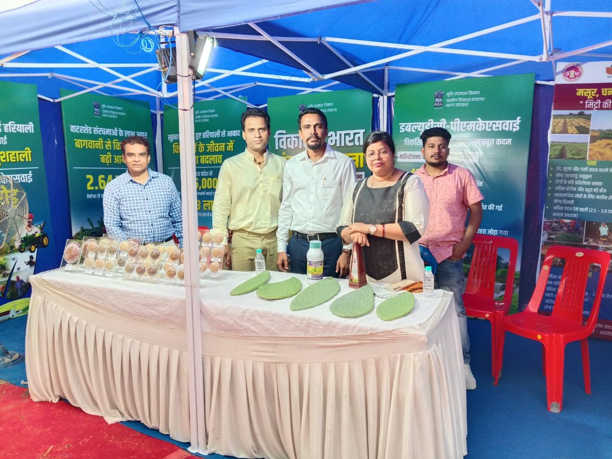 Dr. Neha Tiwari (@drnehatiwari4) on Twitter photo Farmers appreciated the demonstration of ICARDA’s work on cactus, pulses and cereals, highlighting their role in improving agricultural practices and livelihoods at the Viksit Bharat Sankalp Pad Yatra <a href="/ICARDA/">ICARDA</a> <a href="/DoLR_MoRD/">Department of Land Resources, GOI</a> <a href="/ChouhanShivraj/">Shivraj Singh Chouhan</a> <a href="/ShivKAgrawal/">Shiv Agrawal</a> <a href="/ViksitBharat/">Viksit Bharat Abhiyan</a> <a href="/AgriGoI/">Agriculture INDIA</a> Farmers appreciated the demonstration of ICARDA’s work on cactus, pulses and cereals, highlighting their role in improving agricultural practices and livelihoods at the Viksit Bharat Sankalp Pad Yatra <a href="/ICARDA/">ICARDA</a> <a href="/DoLR_MoRD/">Department of Land Resources, GOI</a> <a href="/ChouhanShivraj/">Shivraj Singh Chouhan</a> <a href="/ShivKAgrawal/">Shiv Agrawal</a> <a href="/ViksitBharat/">Viksit Bharat Abhiyan</a> <a href="/AgriGoI/">Agriculture INDIA</a>
