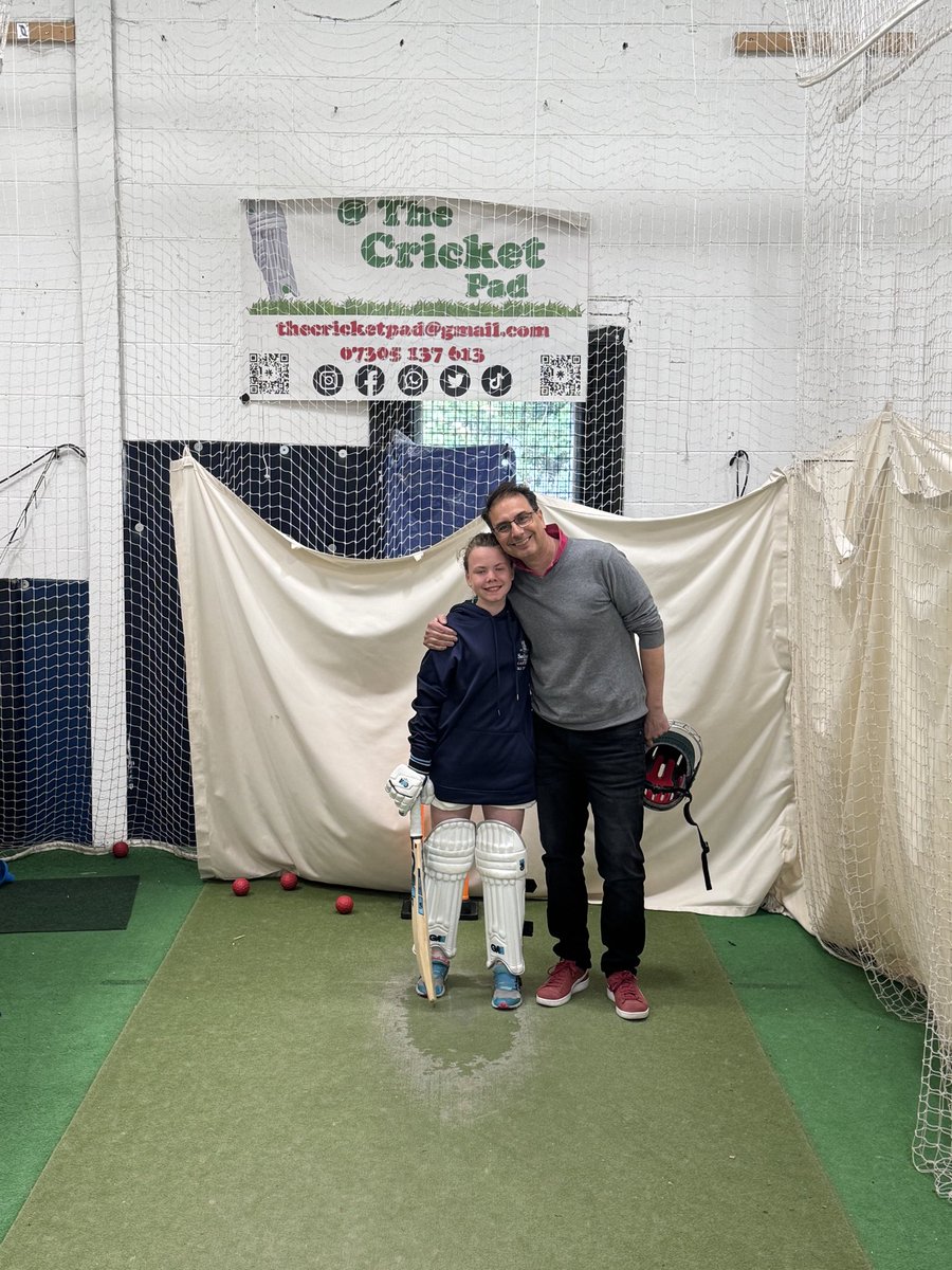 Maia Dacre Cumbria under 11s /Burnside cricket club. Sedbergh School travelled to the Cricket Pad for a 1-2-1 session. It was a pleasure having you and dad . 👏🏿👏🏿👏🏿👏🏿