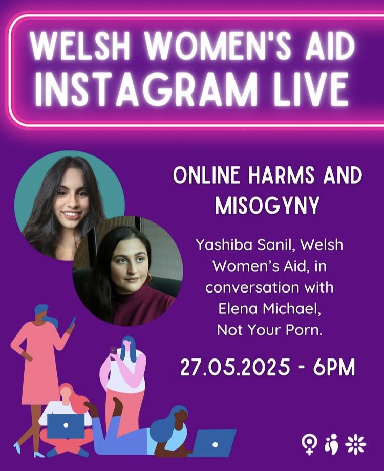 #NotYourPorn (@notyourporn) on Twitter photo Don’t forget to catch our <a href="/leejoanm/">Elena Michael</a> & <a href="/WelshWomensAid/">WelshWomensAid</a> this coming Tuesday on <a href="/instagram/">Instagram</a> live discussing online harms, misogyny and what can be done to protect victim-survivors and make online spaces safer👏 Don’t forget to catch our <a href="/leejoanm/">Elena Michael</a> & <a href="/WelshWomensAid/">WelshWomensAid</a> this coming Tuesday on <a href="/instagram/">Instagram</a> live discussing online harms, misogyny and what can be done to protect victim-survivors and make online spaces safer👏