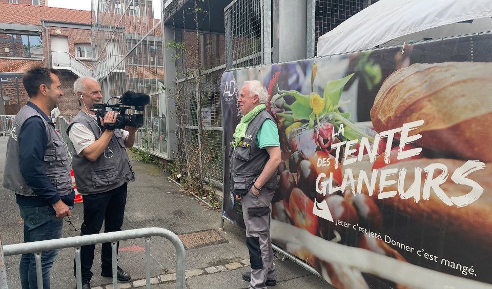 #UnNouveauReportage 
#France5 #LaTenteDesGlaneurs 
#Wazemmes #JeterCestJetéDonnerCestMangé🍽️💚