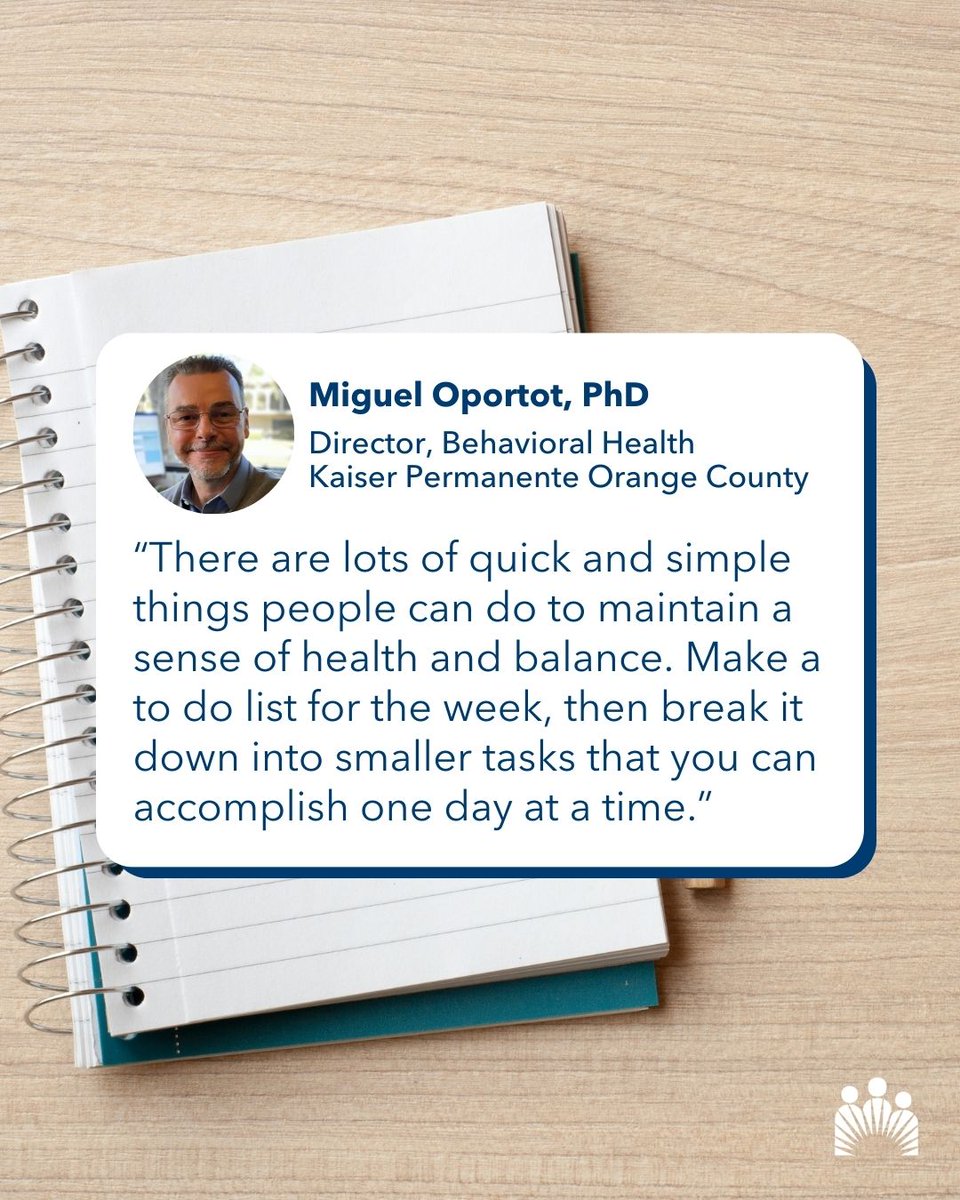 Mental health starts with the little things. Dr. Miguel Oportot, director of behavioral health, shares simple habits that can make a big difference in your well-being. #MentalHealthMonth⁠