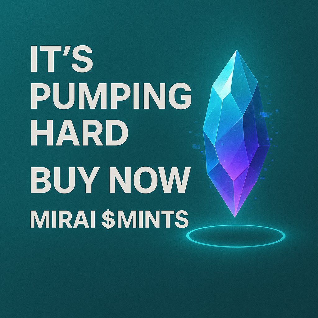 MiraiMints's tweet photo. 📈 It’s pumping hard.

The future is minted now or never.

💥 $MINTS holders are early dreamers.

💎 Buy now: https://t.co/Rit6MX0vUt

#SolanaSeason #CryptoMoon #MiraiMints https://t.co/fRsamNEI0n