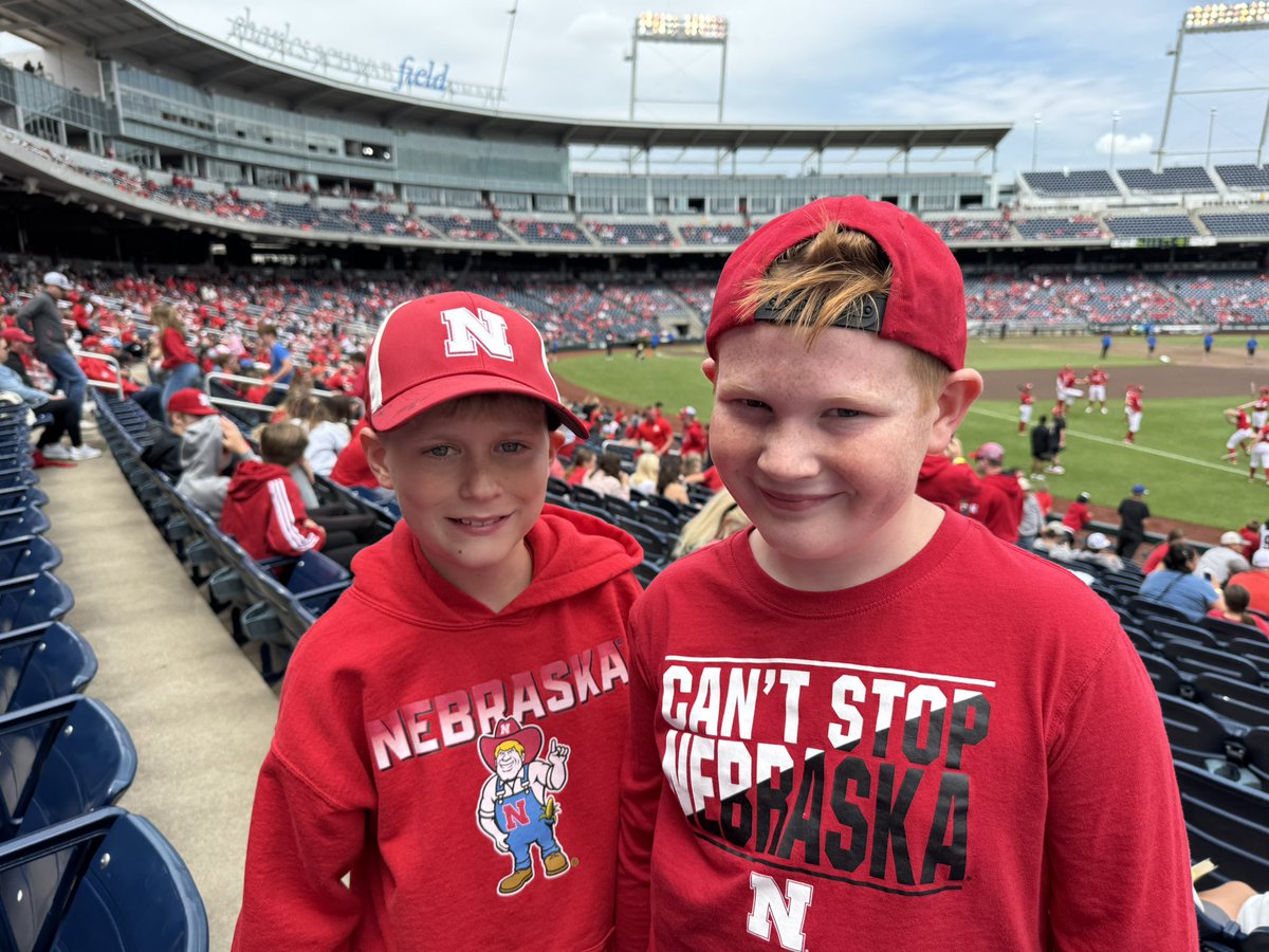 Get em skers!!  ⚾️💪🌽 #huskers <a href="/Huskers/">Nebraska Huskers</a> <a href="/HuskerBaseball/">Nebraska Baseball</a> <a href="/B1Gbaseball/">Big Ten Baseball</a>