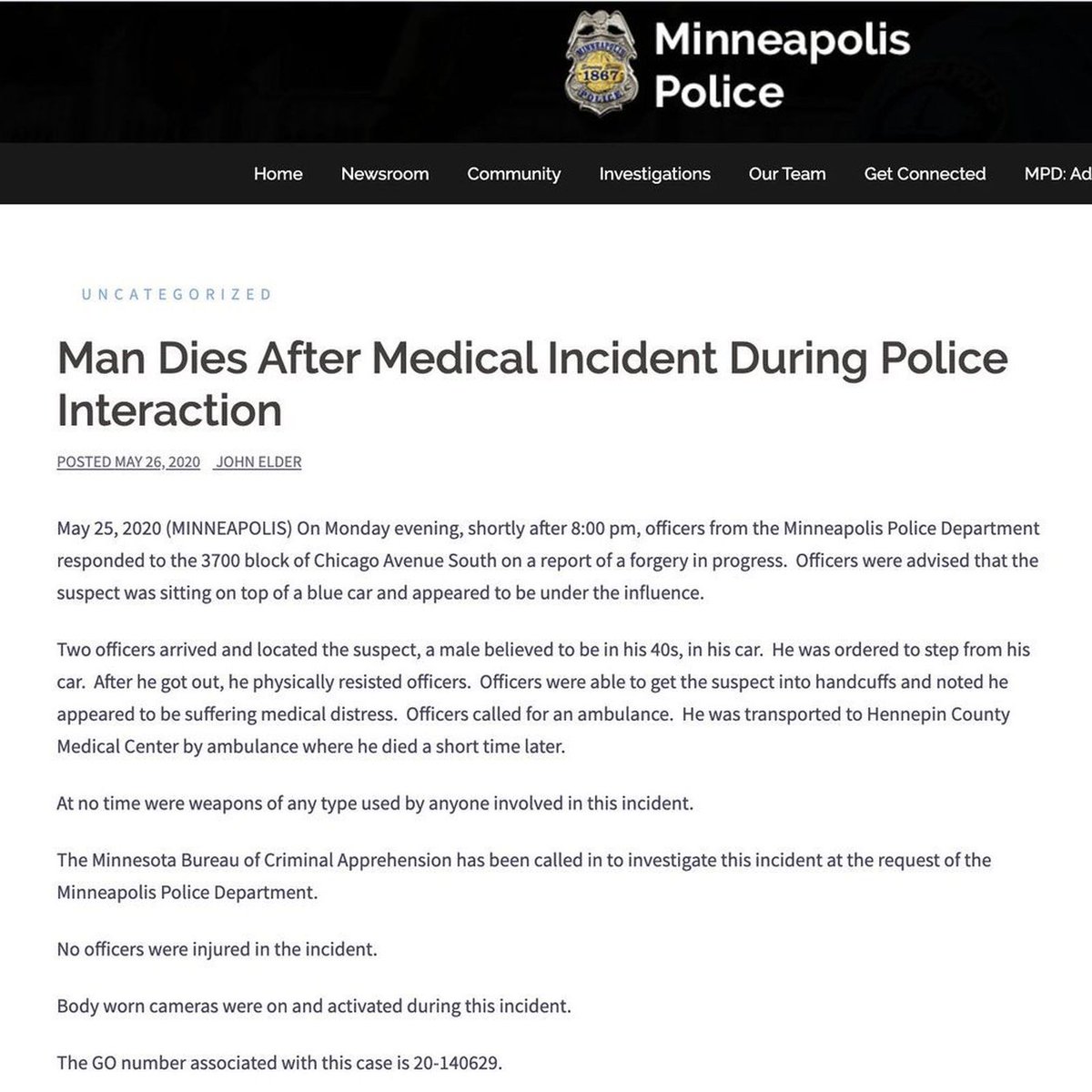 John Elder, the man who authored this lie, is now the mayor of New Hope, a nearby suburb of Minneapolis.