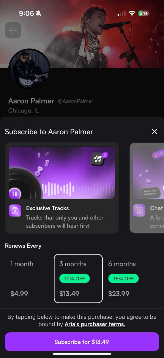 Think Twitch for music 👀

Invite code: ariaco 

ariamusic.com/mobile-app/(ap…