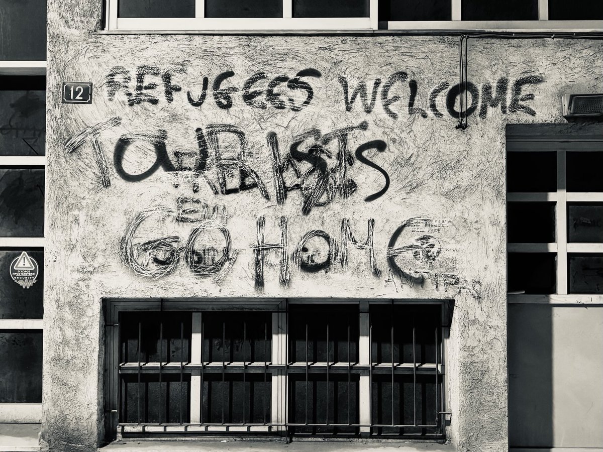 Athenians making their feelings known