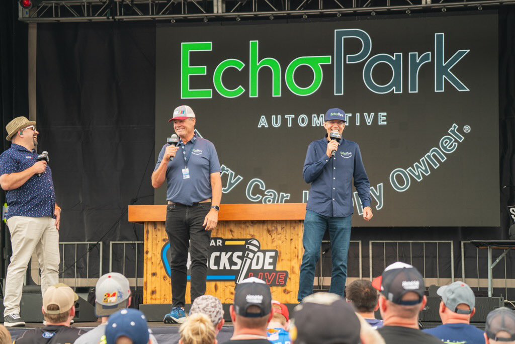 Kyle Petty (@kylepetty) on Twitter photo Always a good time hanging with <a href="/MW55/">Michael Waltrip</a> and talking <a href="/EchoPark/">EchoPark Automotive</a>. Amazing crowd at <a href="/CLTMotorSpdwy/">Charlotte Motor Speedway</a> today!! Always a good time hanging with <a href="/MW55/">Michael Waltrip</a> and talking <a href="/EchoPark/">EchoPark Automotive</a>. Amazing crowd at <a href="/CLTMotorSpdwy/">Charlotte Motor Speedway</a> today!!