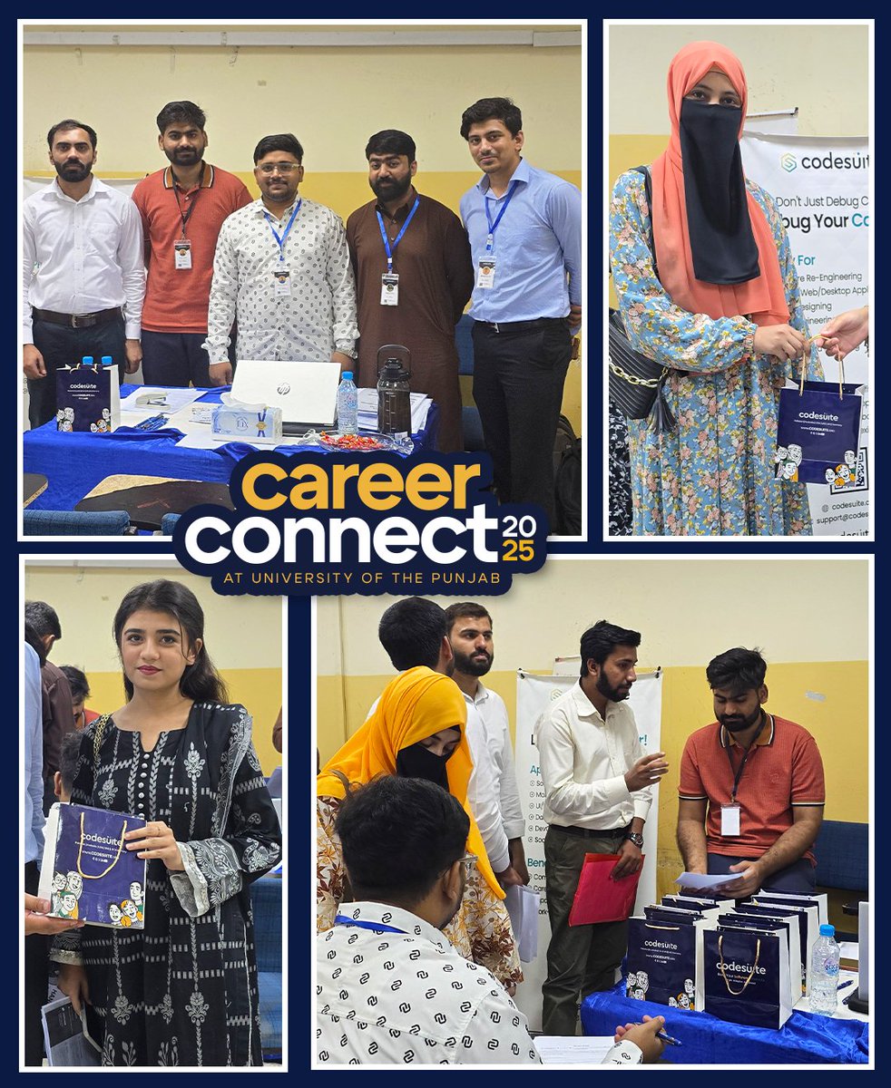 code_suite's tweet image. Connecting with the future of tech at Career Connect, @IBITPU
CodeSuite had an amazing time engaging with students and discussing their career aspirations.
#CodeSuite #IBIT #CareerFair #StudentEngagement