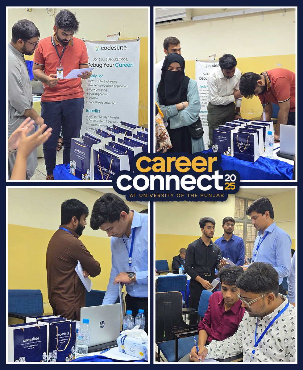 code_suite's tweet image. Connecting with the future of tech at Career Connect, @IBITPU
CodeSuite had an amazing time engaging with students and discussing their career aspirations.
#CodeSuite #IBIT #CareerFair #StudentEngagement