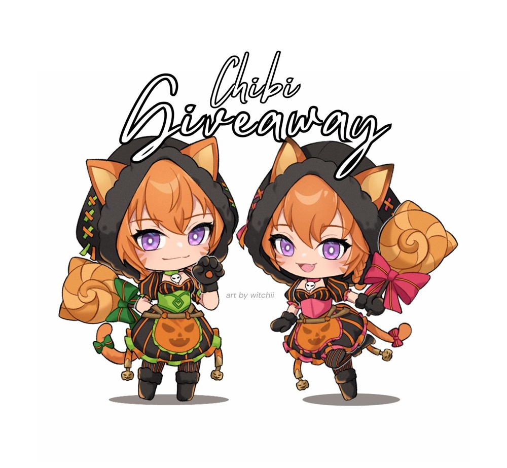 ✨Chibi Raffle✨
Offered raffle by / big thank to <a href="/Redrumm16/">Redrumm</a> 

Rules:
💜 Follow me and RT this post

The winner will get full body chibi for character of your choice 😊

Raffle ends on June 6th Goodluck everyone 💜
(ToS will be the same as my cms's)