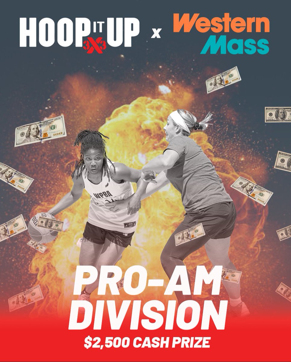 Hooplandia (@hooplandia) on Twitter photo Think your team can beat the best of the best? 💪 Bring your best squad for our new Pro-Am division, powered by <a href="/HoopItUp/">Hoop It Up</a> and presented by <a href="/XploreWesternMA/">Explore Western Mass</a>.
Register now ➡️ hooplandia.com Think your team can beat the best of the best? 💪 Bring your best squad for our new Pro-Am division, powered by <a href="/HoopItUp/">Hoop It Up</a> and presented by <a href="/XploreWesternMA/">Explore Western Mass</a>.
Register now ➡️ hooplandia.com