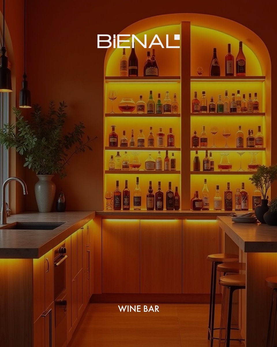 bienalcom's tweet photo. Where Form Meets Flavor⁠
Step inside a space where design elevates every pour.⁠
Bienal’s Wine Bar concept blends architectural rhythm with the warmth of hospitality. Minimal, bold, and thoughtfully detailed designed to host, inspire, and indulge.⁠ https://t.co/GSyGBTENcn
