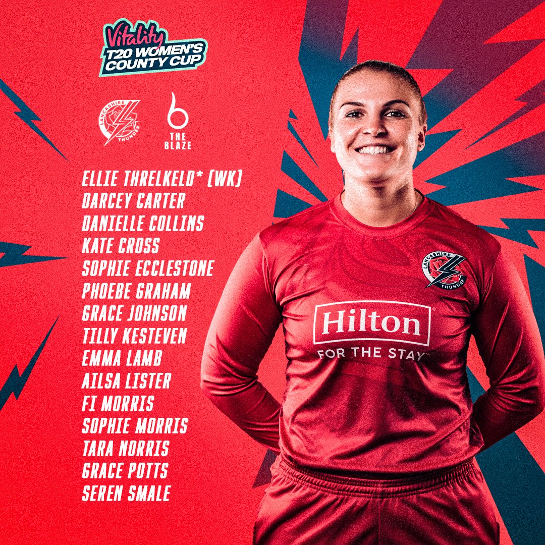 FINALS DAY READY 💪🔜

Head coach Chris Read has named his squad for Vitality T20 Women’s County Cup Finals Day in Taunton tomorrow.

🆚 The Blaze 
🏆 Vitality T20 Women’s County Cup
📍 County Ground, Taunton
⏰ 2:30pm
🎟️ bit.ly/3Z1Ey1Z

Match preview! 📰➡️