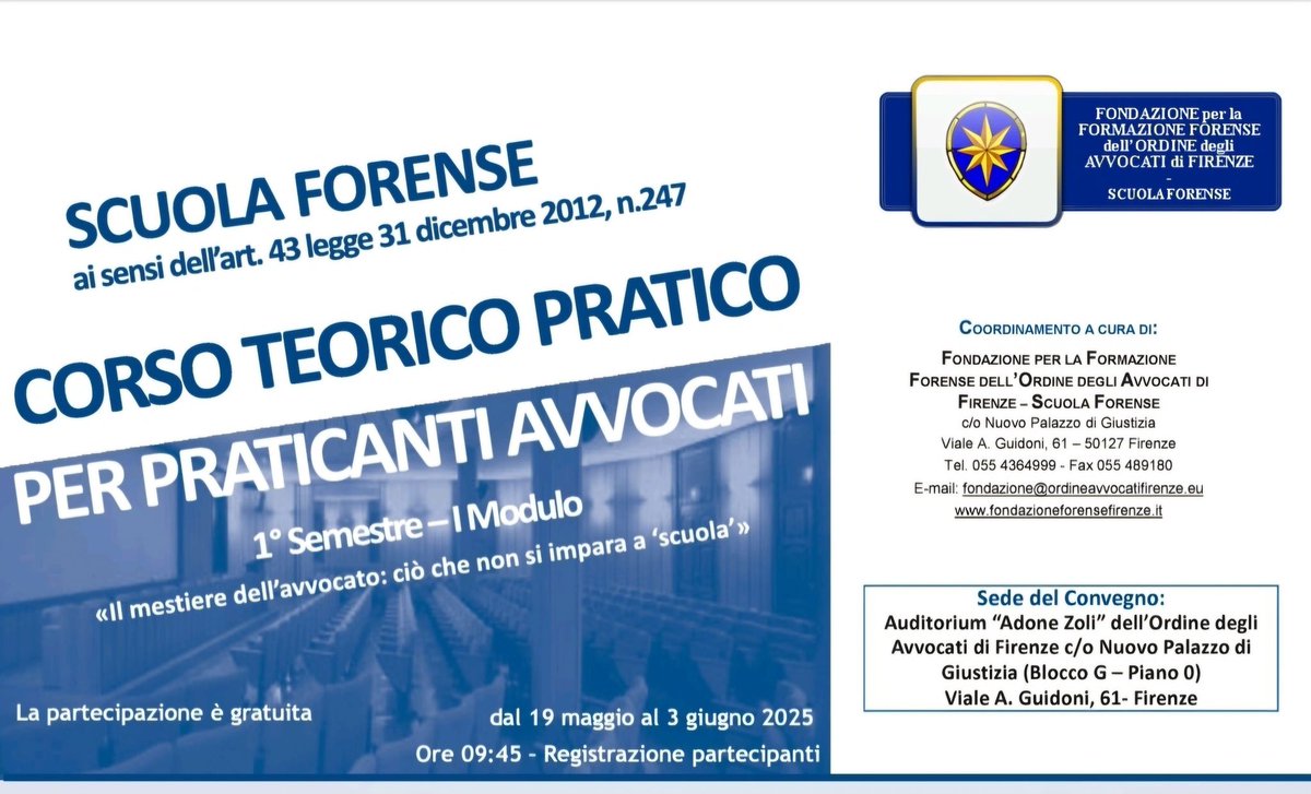 StudioBuildmark's tweet image. Presso la Scuola per la Formazione forense dell'Ordine degli Avvocati di Firenze, Il Dott. Graziano Pignatelli ha partecipato come Relatore in materia privacy, all'incontro di formazione, che si è tenuto venerdì 23 Maggio, presso il Tribunale di #Firenze  #firenze #pmi #diritto