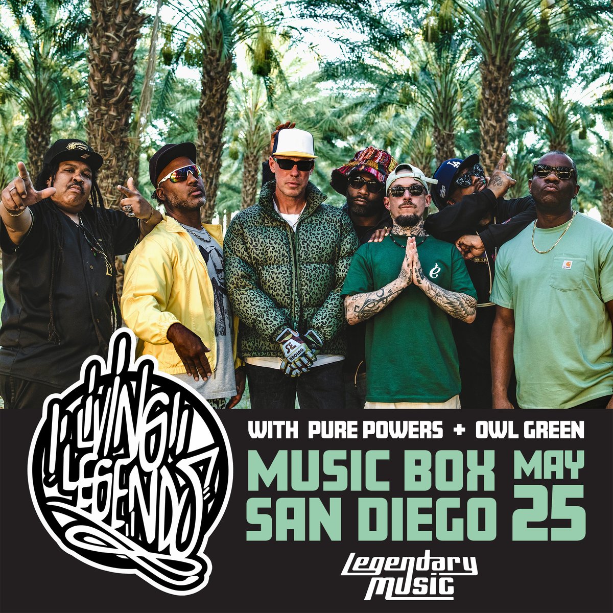 MusicBoxSD (@musicboxsd) on Twitter photo TONIGHT: <a href="/LivingLegends/">Living Legends</a> is ready to light up the stage with lyrical heat and underground classics. + <a href="/purepowersmusic/">Pure Powers</a> & <a href="/_owlgreen/">Owl Green</a>
Doors at 8PM | 21+
ποΈ Tickets available at the door!
lnk.musicboxsd.com/LivingLegends0β¦
#LivingLegends #MusicBoxSD #SanDiegoConcerts #HipHopLive TONIGHT: <a href="/LivingLegends/">Living Legends</a> is ready to light up the stage with lyrical heat and underground classics. + <a href="/purepowersmusic/">Pure Powers</a> & <a href="/_owlgreen/">Owl Green</a>
Doors at 8PM | 21+
ποΈ Tickets available at the door!
lnk.musicboxsd.com/LivingLegends0β¦
#LivingLegends #MusicBoxSD #SanDiegoConcerts #HipHopLive
