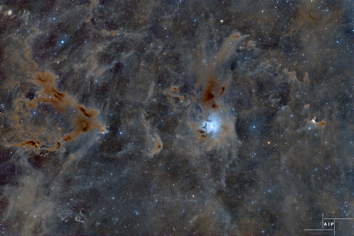 Ayer por fin pudimos salir al campo después de mas de medio año sin tener ninguna noche despejada de luna nueva.
Así que decidí apuntar a este campo, que estaba a tiro toda la noche, para aprovecharla de inicio a fin.

Askar FRA400 a f/3,9
ZWO AM3
ZWO ASI2600MC Pro
60x300s (5h)