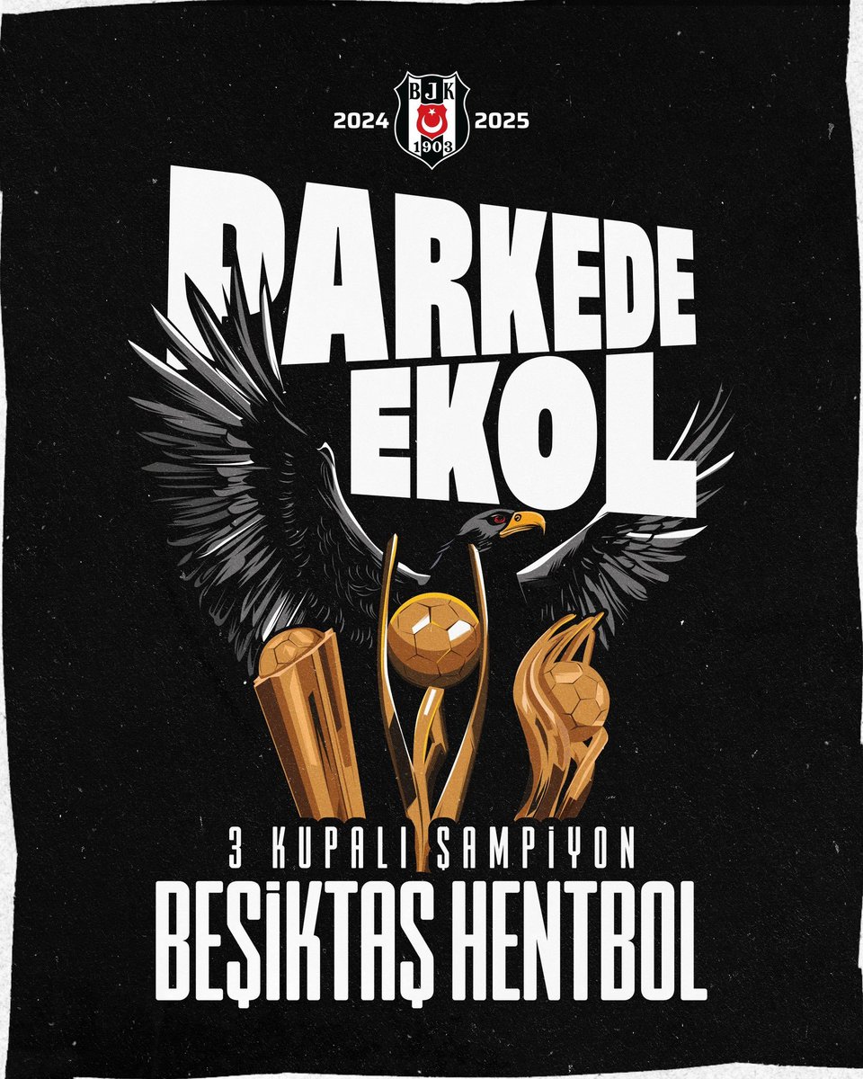 HaberKartali's tweet photo. Beşiktaş, Hentbol Süper Ligi'nde namağlup şampiyonluğa ulaştı!

🏆 Bu sezon 3. kupa. https://t.co/OqNx7RDeQV