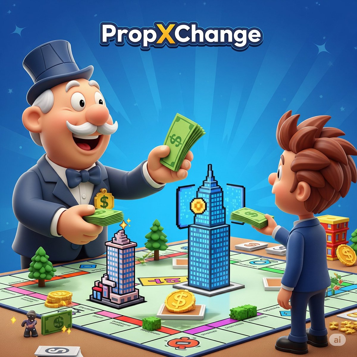 Rocko_Vidal's tweet photo. CapitalX lets you borrow up to 70% 🧾
to buy more real estate on PropXChange 🏙️

It’s like Monopoly…
if the bank actually wanted you to win 🏆

@estatexeu
$ESX June 18th 🗓️✅🔥🚀

#CapitalX #EstateX #PropXChange #RealEstateHumor #CryptoInvesting https://t.co/ZsMsQUqNjQ