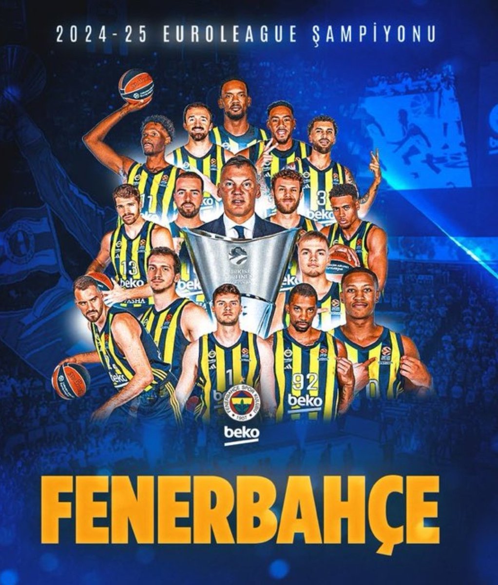 Tebrikler FENERBAHÇE Avrupa şampiyonlar ligi şampiyonu