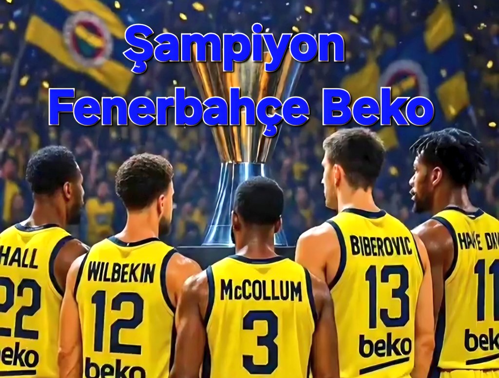Tebrikler Fenerbahçem 
Tebrikler Şampiyon 
👏👏👏💙💛💙💪💪🏀🏀